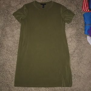 Olive green t shirt dress